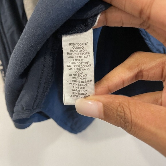 Ann Taylor LOFT Blouse Womens Small Arm Cutout Blue Long Sleeve - Picture 8 of 11